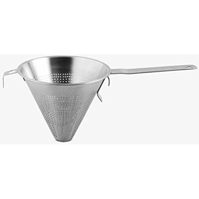 Weis Spitzsieb gelocht aus Edelstahl mit 1 mm Maschenweite und einem Durchmesser von 24 cm, 20724 Weis Spitzsieb gelocht aus Edelstahl mit 1 mm Maschenweite und einem Durchmesser von 24 cm, 20724