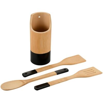 Kesper 81161 Küchenhelfer-Set Bambusholz, natur-grün, 21,5 x 9 x 9 cm 4-tlg. rund Kesper 81161 Küchenhelfer-Set Bambusholz, natur-grün, 21,5 x 9 x 9 cm 4-tlg. rund