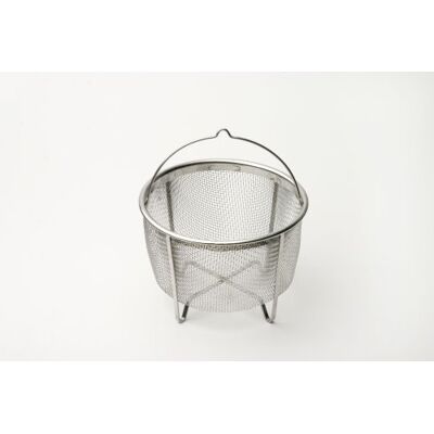 Weis Gemüsesiedekorb aus Edelstahl in der Farbe Silber, Maße: 19cm x 19cm x 11cm, 17619 Weis Gemüsesiedekorb aus Edelstahl in der Farbe Silber, Maße: 19cm x 19cm x 11cm, 17619