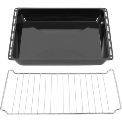 ICQN 445 x 375 x 50 mm Gitter & Backblech Set, Passend für Whirlpool, Ignis, Bauknecht, Indesit, Algor, Neckermann, Lloyds, Backofenrost und Emailliert Fettpfanne 44,5x34 cm ICQN 445 x 375 x 50 mm Gitter & Backblech Set, Passend für Whirlpool, Ignis, Bauknecht, Indesit, Algor, Neckermann, Lloyds, Backofenrost und Emailliert Fettpfanne 44,5x34 cm