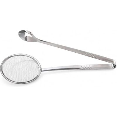 generic Fleischbällchenlöffel, 2 Stück, Edelstahl, 21 cm Set mit 2 Formlöffeln aus Edelstahl, 21 cm, für Fleischbällchen, Kroketten (Fritosieb) generic Fleischbällchenlöffel, 2 Stück, Edelstahl, 21 cm Set mit 2 Formlöffeln aus Edelstahl, 21 cm, für Fleischbällchen, Kroketten (Fritosieb)