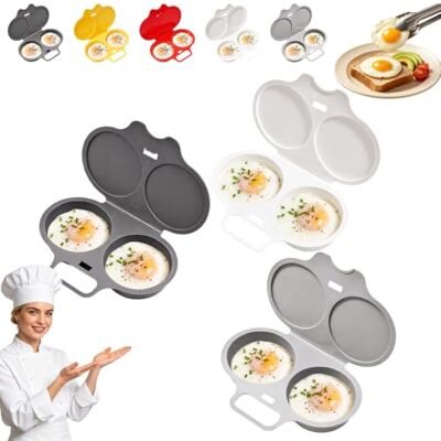 Generic Mikrowellen-Eierdampfer doppelt, PP-Kunststoff, 6,3 Zoll Ölfreies Kochen, gleichmäßige Wärmezirkulation, 16 x 11,4 cm, wiederverwendbar für Morgenmahlzeiten (L) Generic Mikrowellen-Eierdampfer doppelt, PP-Kunststoff, 6,3 Zoll Ölfreies Kochen, gleichmäßige Wärmezirkulation, 16 x 11,4 cm, wiederverwendbar für Morgenmahlzeiten (L)