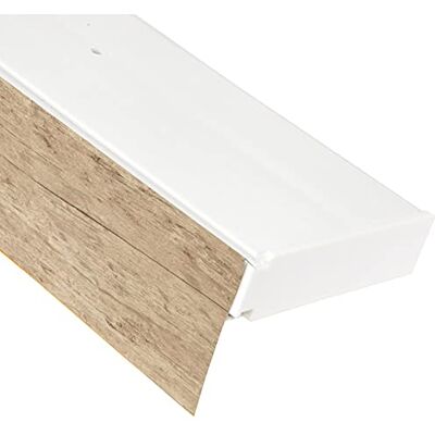 Bestlivings 2-Läufige Vorhangschiene mit Innenlauf aus Kunststoff in 450cm, Kunststoff Blende Sonoma Optik, Gardinenschiene Bestlivings 2-Läufige Vorhangschiene mit Innenlauf aus Kunststoff in 450cm, Kunststoff Blende Sonoma Optik, Gardinenschiene