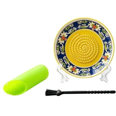 Generic Knoblauchreibe Keramik Teller,Keramik-Ingwerreibe,Käse Tellerreibe Manuelle Püree Schale, mit Bürsten,Multifunktions Küchenmörser für Knoblauch & Fruchtpüre,leicht zu reinigen Generic Knoblauchreibe Keramik Teller,Keramik-Ingwerreibe,Käse Tellerreibe Manuelle Püree Schale, mit Bürsten,Multifunktions Küchenmörser für Knoblauch & Fruchtpüre,leicht zu reinigen
