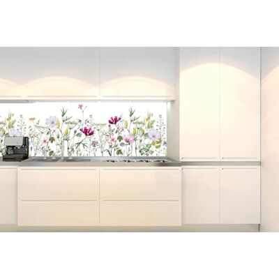Dimex Küchenrückwand Folie Selbstklebend Blumen-Patchwork 180 x 60 cm Klebefolie Dekofolie Spritzschutz für Küche Made in EU Dimex Küchenrückwand Folie Selbstklebend Blumen-Patchwork 180 x 60 cm Klebefolie Dekofolie Spritzschutz für Küche Made in EU