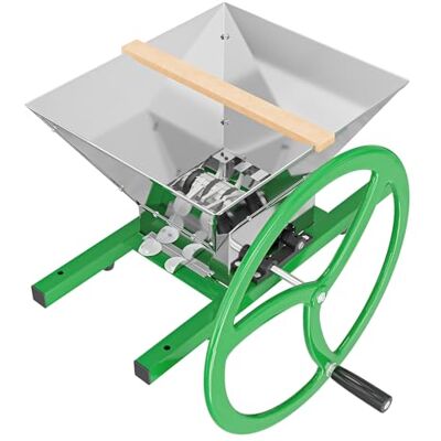 Wiltec Obstmühle mit 7L Trichter und runder Handkurbel Obsthäcksler leicht zu reinigen für Saftpresse Obstpresse zur Herstellung von Saft Würze oder Most Wiltec Obstmühle mit 7L Trichter und runder Handkurbel Obsthäcksler leicht zu reinigen für Saftpresse Obstpresse zur Herstellung von Saft Würze oder Most