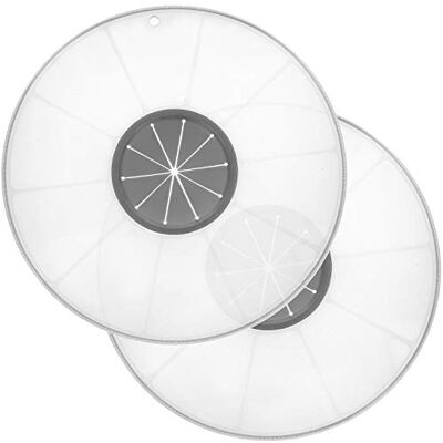 com-four ® 2x Universal Spritzschutzdeckel für Rührschüsseln ideal zum Backen und Pürieren verhindert Spritzflecken in der Küche com-four ® 2x Universal Spritzschutzdeckel für Rührschüsseln ideal zum Backen und Pürieren verhindert Spritzflecken in der Küche