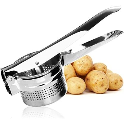 com-four ® Kartoffelpresse, Handpresse für Kartoffeln, Obst und Gemüse Ideal für Kartoffelbrei & feine Spätzle com-four ® Kartoffelpresse, Handpresse für Kartoffeln, Obst und Gemüse Ideal für Kartoffelbrei & feine Spätzle