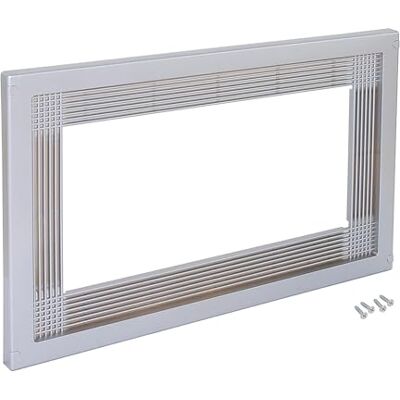 Emuca Einbaurahmen mikrowelle Nickel satiniert 60x40cm, universell einbaumikrowelle Rahmen aus Kunststoff Emuca Einbaurahmen mikrowelle Nickel satiniert 60x40cm, universell einbaumikrowelle Rahmen aus Kunststoff
