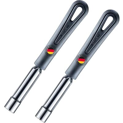Westmark 2 Apfelausstecher/-entkerner Gentle – zum leichten Entkernen ganzer Äpfel, Länge je 19,8 cm, Rostfreier Edelstahl/Kunststoff – Schwarz, 281822E3 Westmark 2 Apfelausstecher/-entkerner Gentle – zum leichten Entkernen ganzer Äpfel, Länge je 19,8 cm, Rostfreier Edelstahl/Kunststoff – Schwarz, 281822E3
