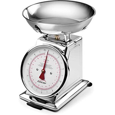 LACOR 61710 Mechanise Waage mit Schale 10 kg Langlebiges Profi-Utensil; entwickelt für optimale Leistung und schnelle, unkomplizierte Reinigung in der Spülmaschine LACOR 61710 Mechanise Waage mit Schale 10 kg Langlebiges Profi-Utensil; entwickelt für optimale Leistung und schnelle, unkomplizierte Reinigung in der Spülmaschine