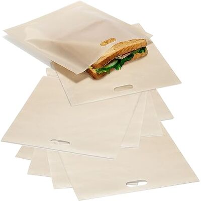 com-four ® 10x Toastbeutel, wiederverwendbare Antihaft-Toasttüten 18 x 16 cm Toasttaschen für Käsetoast, Sandwiches, Snacks, Nuggets, Backofen, Toastofen und Sandwichtoaster com-four ® 10x Toastbeutel, wiederverwendbare Antihaft-Toasttüten 18 x 16 cm Toasttaschen für Käsetoast, Sandwiches, Snacks, Nuggets, Backofen, Toastofen und Sandwichtoaster