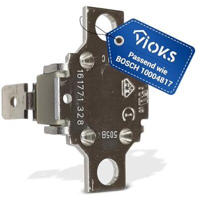 VIOKS Temperaturbegrenzer 110°C Backofen Ersatz für Bosch 10004817 Thermostat Übertemperatursicherung Begrenzer, für Siеmens Bosch Constructa Ofen Herd Lüftermotor VIOKS Temperaturbegrenzer 110°C Backofen Ersatz für Bosch 10004817 Thermostat Übertemperatursicherung Begrenzer, für Siеmens Bosch Constructa Ofen Herd Lüftermotor