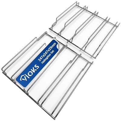 VIOKS Haltegitter Set Links Rechts Backofen Ersatz für Bosch 11021175 Backblechhaltegitter Gitterrosthalterung Gitterhalterung Trägerrost Einschiebgitter Aufnahmegitter, für Backblech Rost Herd VIOKS Haltegitter Set Links Rechts Backofen Ersatz für Bosch 11021175 Backblechhaltegitter Gitterrosthalterung Gitterhalterung Trägerrost Einschiebgitter Aufnahmegitter, für Backblech Rost Herd