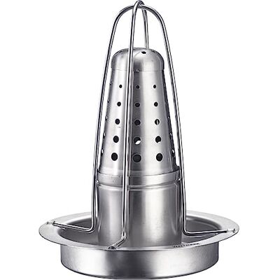 Westmark Hähnchengriller – Praktischer Helfer für das gleichmäßige und krosse garen Ihrer Brathähnchen, ideal für Grill und Backofen – Rostfreier Edelstahl Westmark Hähnchengriller – Praktischer Helfer für das gleichmäßige und krosse garen Ihrer Brathähnchen, ideal für Grill und Backofen – Rostfreier Edelstahl