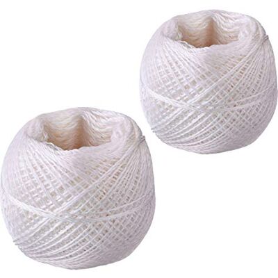Westmark Küchengarn, 2 Stück, Länge: 60 m, Polyester, Weiß, 15212260 Westmark Küchengarn, 2 Stück, Länge: 60 m, Polyester, Weiß, 15212260