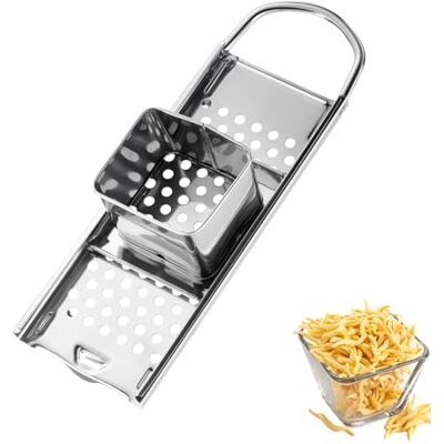 Westmark Spätzlehobel Knöpfle Inox – Edelstahl Spätzlereibe für feine Knöpfle & Spätzle – Mit Schlitten zum einfachen Hobeln – Silber, 31,5 cm Westmark Spätzlehobel Knöpfle Inox – Edelstahl Spätzlereibe für feine Knöpfle & Spätzle – Mit Schlitten zum einfachen Hobeln – Silber, 31,5 cm