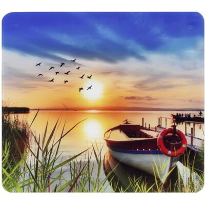 WENKO Abdeckplatte Mod. Idylle am See zuverlässiger Herdschutz aus gehärtetem Sicherheitsglas perfekt für Kochfelder und Grills 56 x 50 cm WENKO Abdeckplatte Mod. Idylle am See zuverlässiger Herdschutz aus gehärtetem Sicherheitsglas perfekt für Kochfelder und Grills 56 x 50 cm