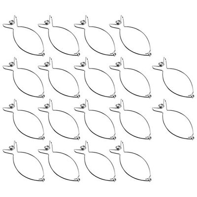 com-four ® 18x Rouladenklammern aus Edelstahl, premium Klammern im Set com-four ® 18x Rouladenklammern aus Edelstahl, premium Klammern im Set
