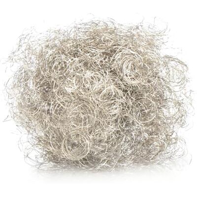 com-four ® 60g Premium Engelshaar, feines metallisches Lametta Gesteck Tannenbaum weihnachtliche Tischdeko Metall-Fäden für Bastelarbeiten silberfarben com-four ® 60g Premium Engelshaar, feines metallisches Lametta Gesteck Tannenbaum weihnachtliche Tischdeko Metall-Fäden für Bastelarbeiten silberfarben