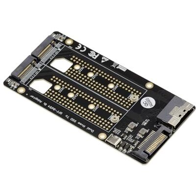 Kalea-Informatique Adapter Für 2 Ssd M2 Pcie Nvme M Key Zu Sff8654 Kalea-Informatique Adapter Für 2 Ssd M2 Pcie Nvme M Key Zu Sff8654