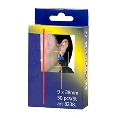 Maya Professionelles Werkzeug ttd2p Pflaster non-detectable für Piercings, 50 Stück, blau Maya Professionelles Werkzeug ttd2p Pflaster non-detectable für Piercings, 50 Stück, blau