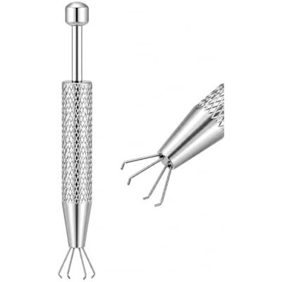 Dathjree Piercing Kugel Aufdreher Zange Edelstahl Piercing Werkzeug Wechselhilfe Präziser Kugelgreifer mit 4-Klauen-System, rutschfestem Griff und Edelstahl Design für einfache Schmuckwechsel bei Piercings Dathjree Piercing Kugel Aufdreher Zange Edelstahl Piercing Werkzeug Wechselhilfe Präziser Kugelgreifer mit 4-Klauen-System, rutschfestem Griff und Edelstahl Design für einfache Schmuckwechsel bei Piercings