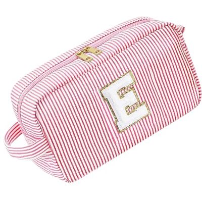 XAGMODSHN Kosmetiktasche mit Mehreren Taschen, Stricken, Red Stripes Y Strick und Bastel Organizer mit großem Fassungsvermögen, mehreren Fächern, tragbarer Aufbewahrungskoffer XAGMODSHN Kosmetiktasche mit Mehreren Taschen, Stricken, Red Stripes Y Strick und Bastel Organizer mit großem Fassungsvermögen, mehreren Fächern, tragbarer Aufbewahrungskoffer
