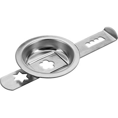 Westmark Spritzgebäckvorsatz, 2-tlg., Zubehör für Fleischwolf 97542260/Gr. 10, Rostfreier Edelstahl, Silber, 14722270 Westmark Spritzgebäckvorsatz, 2-tlg., Zubehör für Fleischwolf 97542260/Gr. 10, Rostfreier Edelstahl, Silber, 14722270