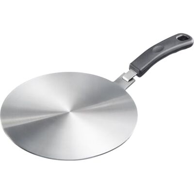 Westmark Induktionsadapterplatte – Adapterplatte für Induktionsherd, um herkömmliches Kochgeschirr induktionsgeeignet zu machen, Platte mit Griff – Edelstahl, Ø 28 cm Westmark Induktionsadapterplatte – Adapterplatte für Induktionsherd, um herkömmliches Kochgeschirr induktionsgeeignet zu machen, Platte mit Griff – Edelstahl, Ø 28 cm