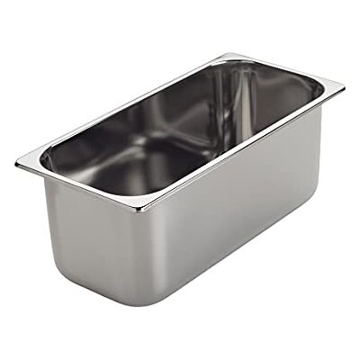 LACOR 66175 Eisbehälter, Behälter aus Edelstahl 18/10, Eiscreme, hält EIS, abgerundete Kanten, stapelbar, spülmaschinenfest, 360 x 165 x 150 mm LACOR 66175 Eisbehälter, Behälter aus Edelstahl 18/10, Eiscreme, hält EIS, abgerundete Kanten, stapelbar, spülmaschinenfest, 360 x 165 x 150 mm
