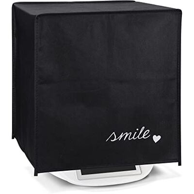 kwmobile Hülle für Thermomix TM5 / TM6 Abdeckung Abdeckhaube für Küchenmaschine, Staubschutz in Weiß Schwarz, Tasche Smile Herz kwmobile Hülle für Thermomix TM5 / TM6 Abdeckung Abdeckhaube für Küchenmaschine, Staubschutz in Weiß Schwarz, Tasche Smile Herz