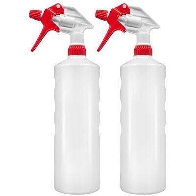 BIOHY Sprühflasche 1 Liter (2er-Set), Handsprüher, Reinigungsmittel Chemiebeständiger Handsprüher für Reinigungsmittel, Öl und Pflanzen, für Handwerk, Hobby und Haushalt BIOHY Sprühflasche 1 Liter (2er-Set), Handsprüher, Reinigungsmittel Chemiebeständiger Handsprüher für Reinigungsmittel, Öl und Pflanzen, für Handwerk, Hobby und Haushalt