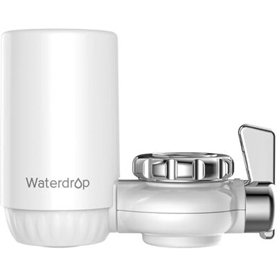 Waterdrop FC-04 Wasserfilter Wasserhahn mit Hochadsorptivem Material NSF 372 Zertifiziert, Reduziert Chlor, Blei, Fluorid & Mehr, Passt auf Standard Wasserhahn, bis zu 1200L, Weiß, 1 Filter Waterdrop FC-04 Wasserfilter Wasserhahn mit Hochadsorptivem Material NSF 372 Zertifiziert, Reduziert Chlor, Blei, Fluorid & Mehr, Passt auf Standard Wasserhahn, bis zu 1200L, Weiß, 1 Filter