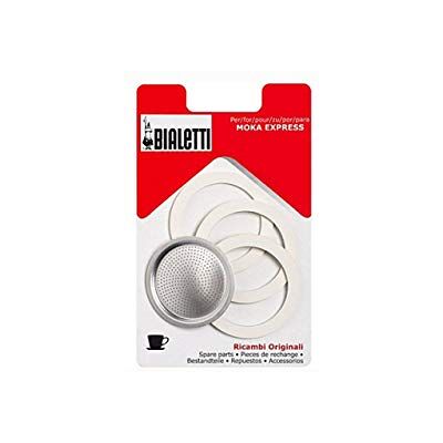 Bialetti Moka Express Ersatz-Dichtungsgummi für Herdplatte, 1 Tasse, 3 Stück Bialetti Moka Express Ersatz-Dichtungsgummi für Herdplatte, 1 Tasse, 3 Stück