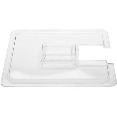 Allpax Deckel für GN Behälter 1/2 aus Polycarbonat (Transparent) Mit Ausschnitt Passend für Sous Vide Garer SVU und SV3 App Allpax Deckel für GN Behälter 1/2 aus Polycarbonat (Transparent) Mit Ausschnitt Passend für Sous Vide Garer SVU und SV3 App