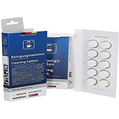 Bosch Reinigungstabletten passend für alle Kaffeevollautomaten und Thermoskannen, Inhalt: 10 Tabletten Bosch Reinigungstabletten passend für alle Kaffeevollautomaten und Thermoskannen, Inhalt: 10 Tabletten