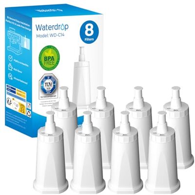 Waterdrop Wasserfilter Ersatz für Sage® Wasserfilter, Barista Express (8) Ersatz für Sage® Barista Express Pro Wasserfilter, BES008, SES990/SES810/SES875/SES880/SES920/SES980, TÜV SÜD Zertifiziert Waterdrop Wasserfilter Ersatz für Sage® Wasserfilter, Barista Express (8) Ersatz für Sage® Barista Express Pro Wasserfilter, BES008, SES990/SES810/SES875/SES880/SES920/SES980, TÜV SÜD Zertifiziert