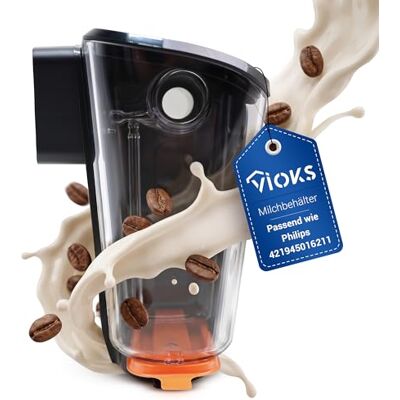 VIOKS Milchkaraffe Kaffeevollautomat Ersatz für Phіlips 421945016211 Milchbehälter Milchkanne Milchtank, C-Version mit Deckel, ersetzt CP1199/01, für LatteGo 2200 3200 VIOKS Milchkaraffe Kaffeevollautomat Ersatz für Phіlips 421945016211 Milchbehälter Milchkanne Milchtank, C-Version mit Deckel, ersetzt CP1199/01, für LatteGo 2200 3200