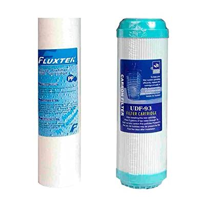 Bbagua Packen Sie 2 Filter EIN. 5-Mikron-Sedimentkartusche und Entchlorungskartusche für Wasserfilter. Filterfrisch. Einfache Installation. Einmal im Jahr ersetzen Bbagua Packen Sie 2 Filter EIN. 5-Mikron-Sedimentkartusche und Entchlorungskartusche für Wasserfilter. Filterfrisch. Einfache Installation. Einmal im Jahr ersetzen