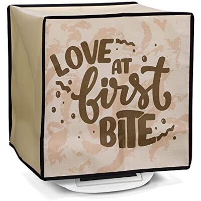 kwmobile Hülle kompatibel mit Thermomix TM5 / TM6 Küchenmaschine Abdeckhaube in Dunkelbraun Hellbraun Beige Liebe auf den ersten Biss kwmobile Hülle kompatibel mit Thermomix TM5 / TM6 Küchenmaschine Abdeckhaube in Dunkelbraun Hellbraun Beige Liebe auf den ersten Biss