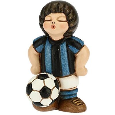 THUN Fußballer Nero-Azzurro - Dekorative Figur - Klein - Keramik THUN Fußballer Nero-Azzurro - Dekorative Figur - Klein - Keramik