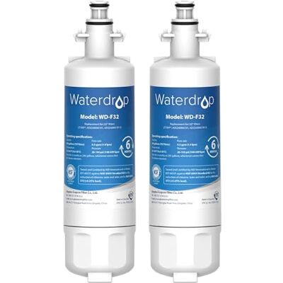 Waterdrop 257760 Kühschrank Wasserfilter, Kompatibel mit CNRAH,2 Pack Kompatibel mit CNRAH-257760 125950 NR-B53V1 NR-B53V1-WB/X1D NR-BG53V2 NR-BG53VW2 NR-B53V2-XE NR-B54X1-WB/E EcoAqua EFF-6032B Waterdrop 257760 Kühschrank Wasserfilter, Kompatibel mit CNRAH,2 Pack Kompatibel mit CNRAH-257760 125950 NR-B53V1 NR-B53V1-WB/X1D NR-BG53V2 NR-BG53VW2 NR-B53V2-XE NR-B54X1-WB/E EcoAqua EFF-6032B