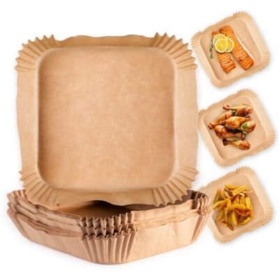 Gourmetmaxx Backpapierschalen für Heißluftfritteusen - 50 Stück Gourmetmaxx Backpapierschalen für Heißluftfritteusen - 50 Stück