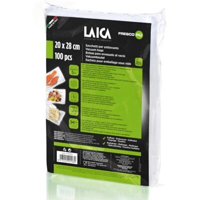 Laica vt35012 Vakuumierer 100 Stück Vakuum Beutel Format 20 x 28 cm Laica vt35012 Vakuumierer 100 Stück Vakuum Beutel Format 20 x 28 cm