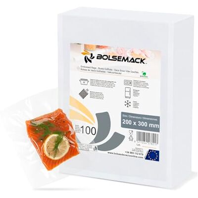 Bolsemack Vakuumierbeutel 20x30cm Vakuumbeutel 200 Stück für alle Vakuumierer & Lebensmittel Vakuumiergerät Vacuum bags sehr stark & reißfest Vakuumbeutel lebensmittel BPA-frei Bolsemack Vakuumierbeutel 20x30cm Vakuumbeutel 200 Stück für alle Vakuumierer & Lebensmittel Vakuumiergerät Vacuum bags sehr stark & reißfest Vakuumbeutel lebensmittel BPA-frei