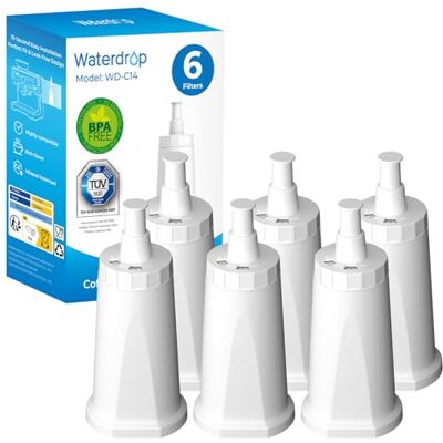 Waterdrop Wasserfilter Ersatz für Sage® Wasserfilter, Barista Express (6) Ersatz für Sage® Barista Express Pro Wasserfilter, BES008, SES990/SES810/SES875/SES880/SES920/SES980, TÜV SÜD Zertifiziert Waterdrop Wasserfilter Ersatz für Sage® Wasserfilter, Barista Express (6) Ersatz für Sage® Barista Express Pro Wasserfilter, BES008, SES990/SES810/SES875/SES880/SES920/SES980, TÜV SÜD Zertifiziert