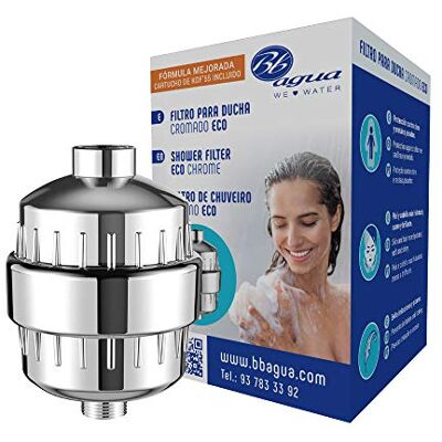 Bbagua ECO-Chrom-Duschfilter. Duschfilter mit Aktivkohle. Beseitigt Chlor, Geruch und Geschmack. Einfach zu installieren. Kümmere dich um deine Haut und deine Haare. . Bbagua ECO-Chrom-Duschfilter. Duschfilter mit Aktivkohle. Beseitigt Chlor, Geruch und Geschmack. Einfach zu installieren. Kümmere dich um deine Haut und deine Haare. .