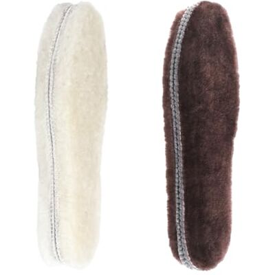 riemot 2 Paar Echte Lammfell Einlegesohlen, extra dicke warme Wintersohlen Schaffell Einlegesohlen, 100% australischer Wollflor; warm, weich & kuschelig für Winterstiefel & Arbeitsschuhe oder Reserve. riemot 2 Paar Echte Lammfell Einlegesohlen, extra dicke warme Wintersohlen Schaffell Einlegesohlen, 100% australischer Wollflor; warm, weich & kuschelig für Winterstiefel & Arbeitsschuhe oder Reserve.