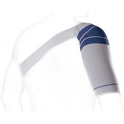BAUERFEIND OmoTrain S Schulterbandage, Titan, links, Größe 6 BAUERFEIND OmoTrain S Schulterbandage, Titan, links, Größe 6